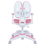 6x Ergonomic Study Chairs for Kids - Height Adjustable - Pink