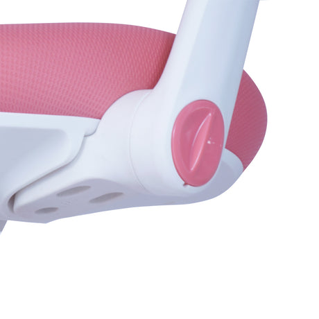 1x Ergonomic Study Chair for Kids - Height Adjustable - Pink