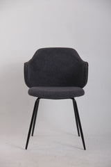 Set of 2 Corduroy Dining Chairs - Graphite