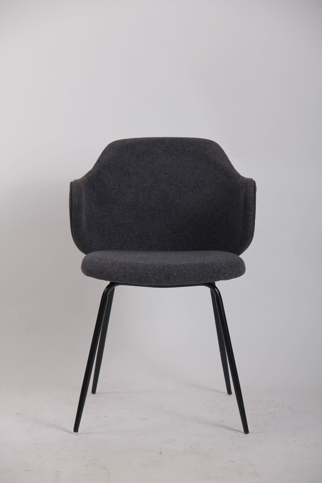 Set of 6 Corduroy Dining Chairs - Graphite
