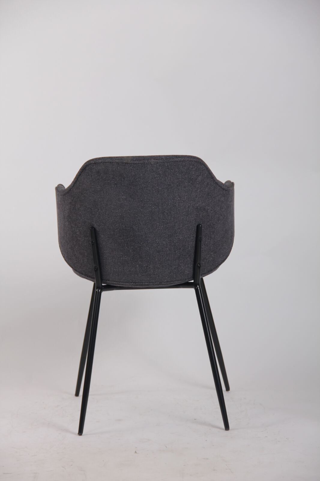 Set of 6 Corduroy Dining Chairs - Graphite