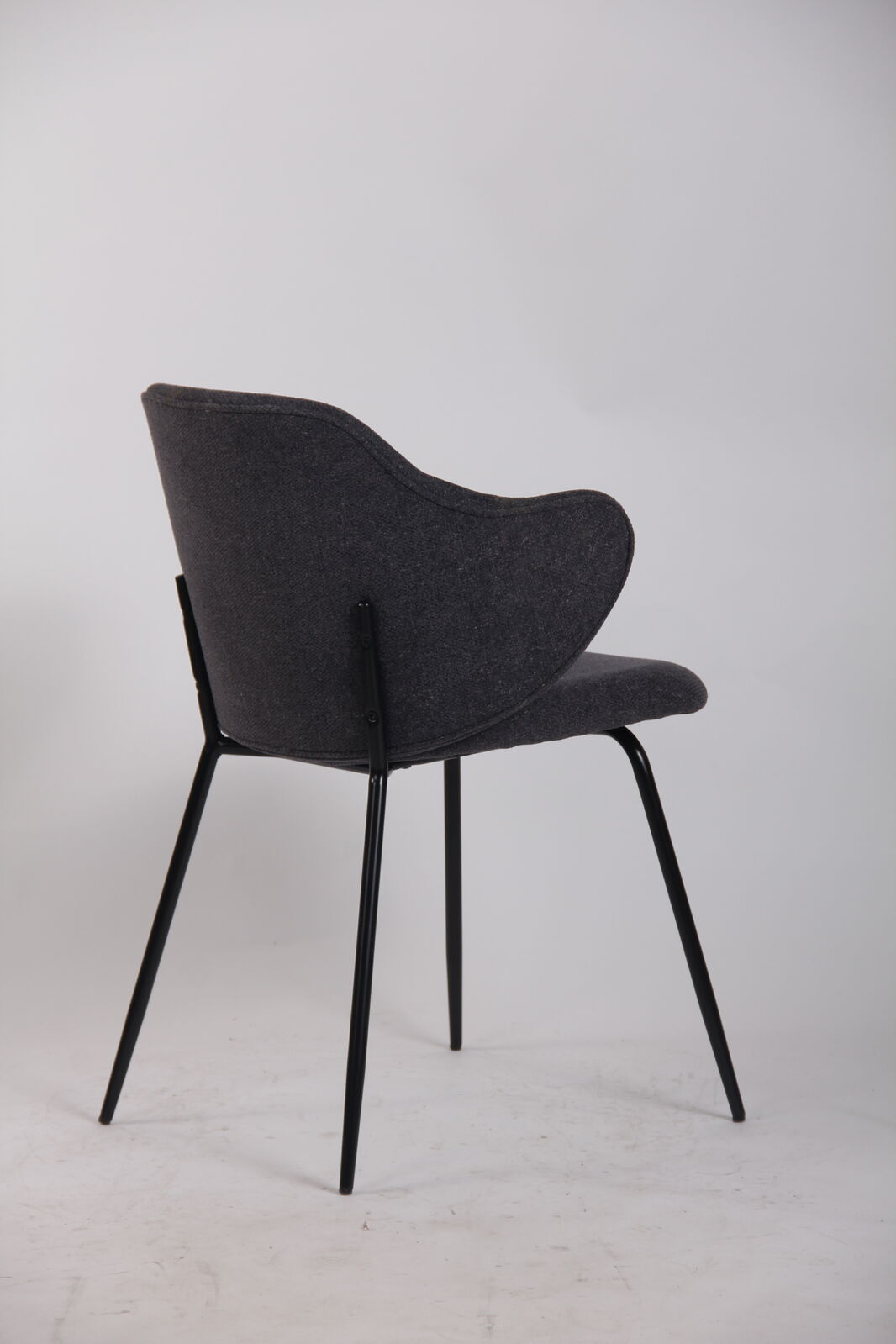 Set of 6 Corduroy Dining Chairs - Graphite