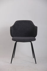 Set of 6 Corduroy Dining Chairs - Graphite