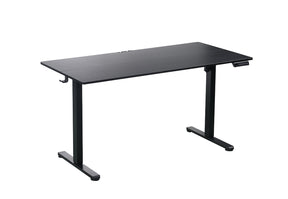 140 x 70cm Electric Standing Desk Height Adjustable Motorised Electric Sit Stand in Black