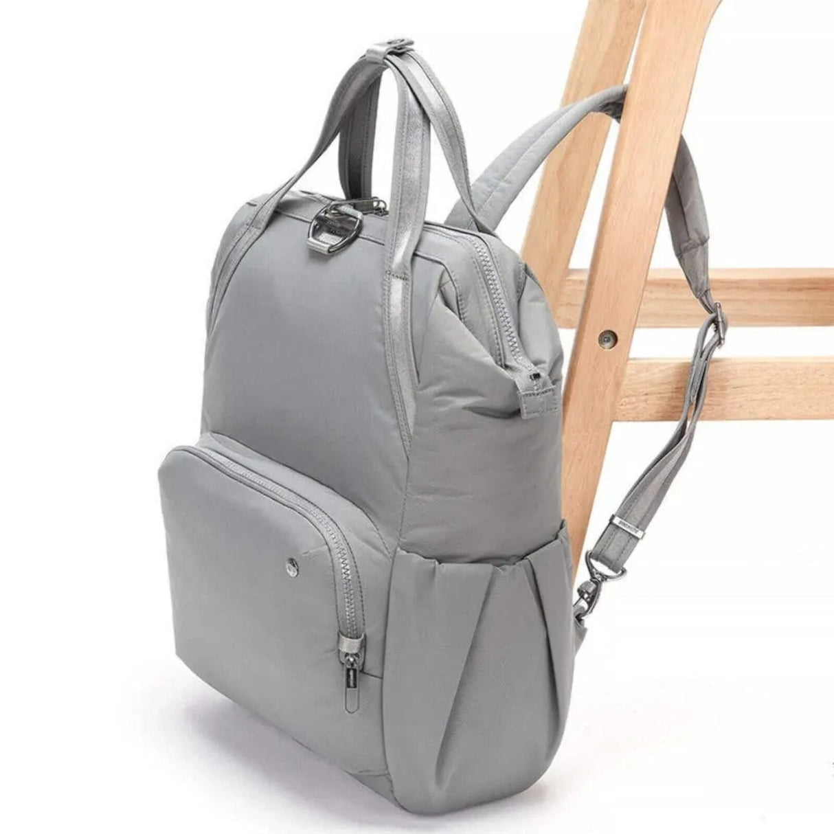 Pacsafe Citysafe CX Anti-Theft 13" Laptop Backpack Bag Econyl Gravity Gray