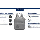 Pacsafe Citysafe CX Anti-Theft 13" Laptop Backpack Bag Econyl Gravity Gray