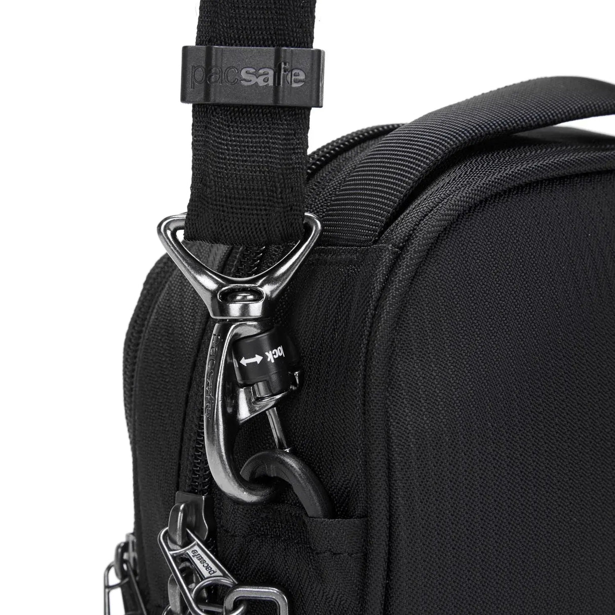 Pacsafe Metrosafe LS100 Crossbody Anti-Theft Messenger Bag in Black
