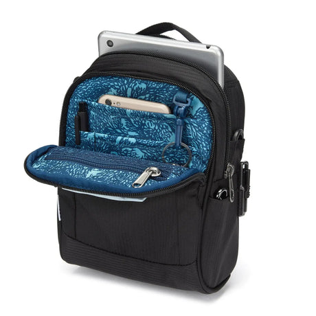 Pacsafe Metrosafe LS100 Crossbody Anti-Theft Messenger Bag in Black