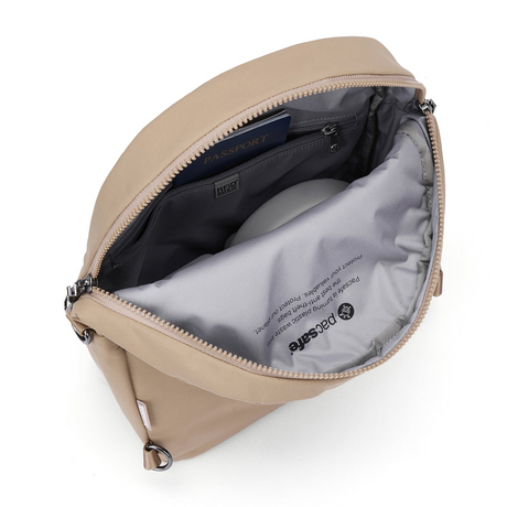 Pacsafe CX Anti-Theft Convertible Travel Backpack/Handbag in Taupe