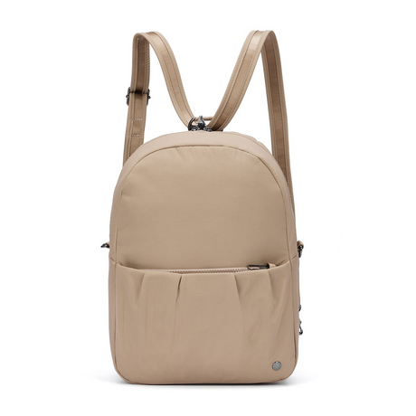 Pacsafe CX Anti-Theft Convertible Travel Backpack/Handbag in Taupe