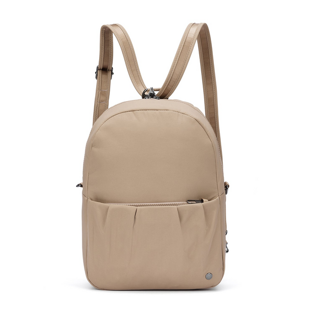 Pacsafe CX Anti-Theft Convertible Travel Backpack/Handbag in Taupe
