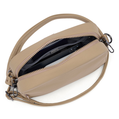Pacsafe CX Square Anti-Theft Travel Crossbody Bag in Taupe