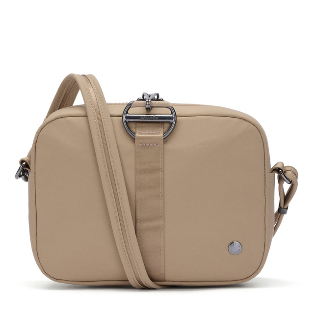 Pacsafe CX Square Anti-Theft Travel Crossbody Bag in Taupe