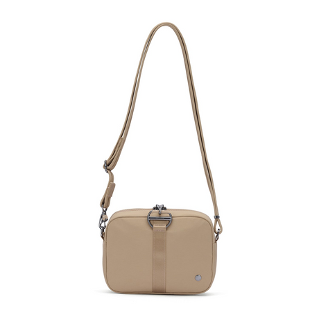 Pacsafe CX Square Anti-Theft Travel Crossbody Bag in Taupe