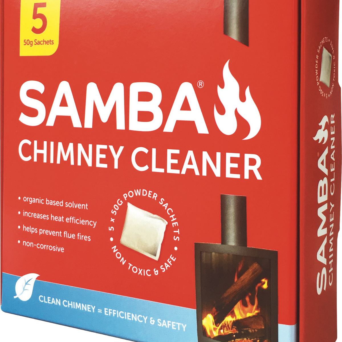 SAMBA Chimney Cleaner Sachets - 1 Pack of 5 Powder Sachets – Boutique ...