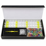 LOOM BAND STARTER KIT Case Box 600 Bands Board Refill Bracelet Making Set
