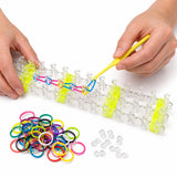 LOOM BAND STARTER KIT Case Box 600 Bands Board Refill Bracelet Making Set