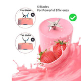 420ml Portable Bottle Blender Protein USB Electric Rechargeable Fruit Juicer Smoothie