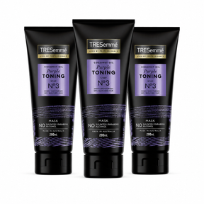 3x Tresemme 200ml Hair Mask Coconut Oil Purple Toning Step No3