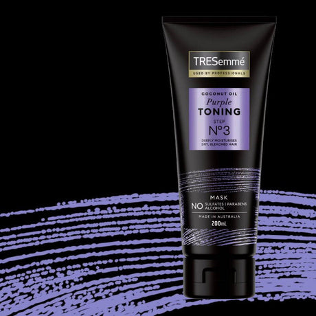 TRESemmé 200ml Coconut Oil Purple Toning Hair Mask - Step 3