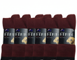 6 Pairs MERINO WOOL SOCKS Mens Heavy Duty Premium Thick Work Socks Cushion in Burgundy - 11-14
