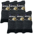 6 Pairs MERINO WOOL SOCKS Mens Heavy Duty Premium Thick Work Socks Cushion in Charcoal - 11-14