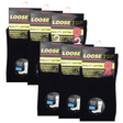6x Pairs Black Cotton Rich Loose Top Socks Bulk Pack (Comfort Diabetic Circulation)