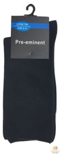 6x Pairs COTTON LOOSE TOP SOCKS Medical Circulation Diabetic Comfort Black - 6-11