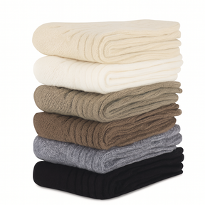 6 Pairs Womens WOOL BLEND SOCKS Bulk Pack - Ladies Thick Soft Warm Winter Socks