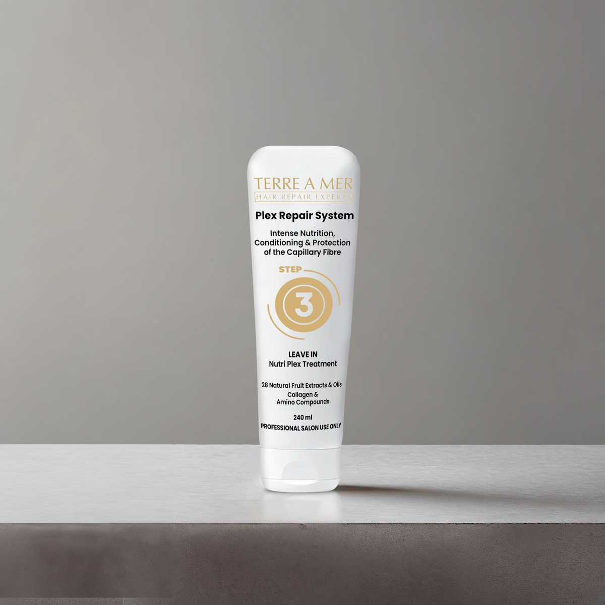 terreamer Plex Repair Step 3 240ml - Leave-In Hair Bond Treatment (Amino Acids & Collagen)