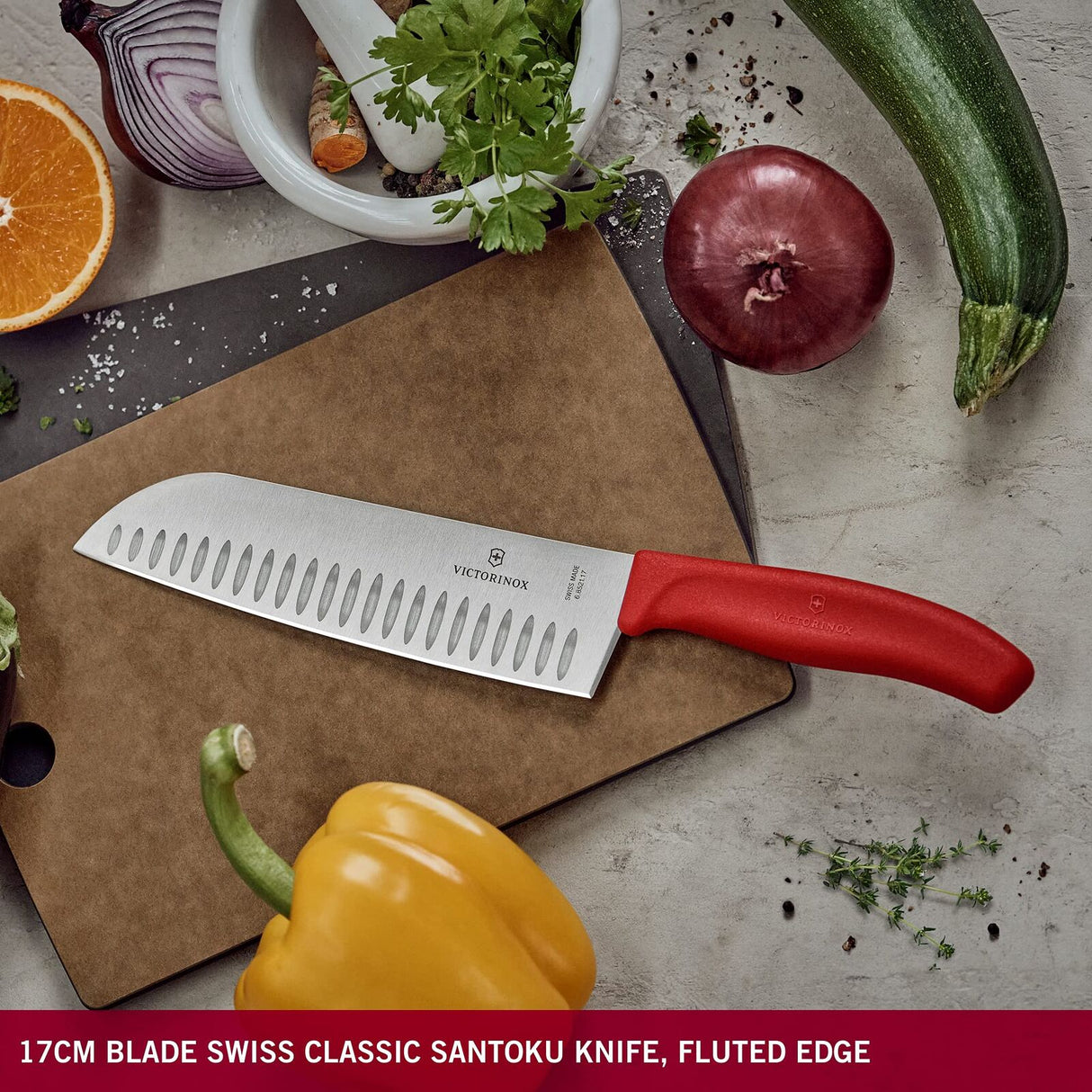 Victorinox Swiss Classic 4 Piece Kitchen Knife Set Knives in Red
