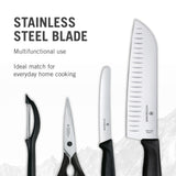 Victorinox Swiss Classic Kitchen Set 4 Piece Knife Knives Set in Black