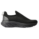 Sfida Wayfarer Mens Knit Lifestyle Sneakers - Black/Black (Casual Shoes) - BLACK/BLACK