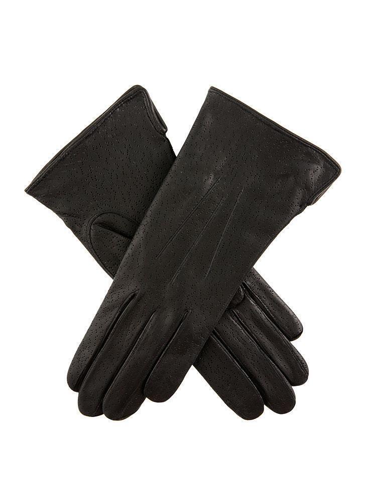 Dents Womens Imipec Leather Gloves - Black (Warm Winter Elegant)