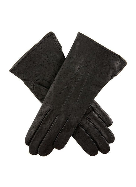 Dents Womens Imipec Leather Gloves - Black (Warm Winter Elegant)