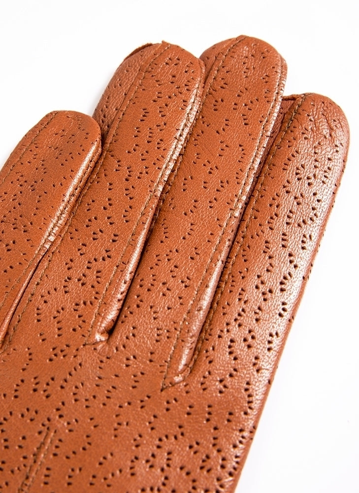 Dents Womens Imipec Leather Gloves - Cognac (Warm Winter Elegant)