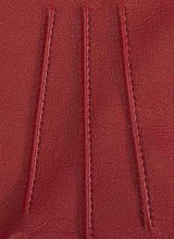 Dents Womens Emma Three-Point Leather Gloves - Berry Red