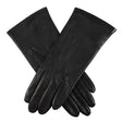 Dents Womens Elizabeth 3 Point Silk Lined Leather Gloves - Black