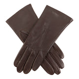 Dents Womens Elizabeth Silk Lined Leather Gloves - Mocca