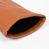 Dents Womens Cashmere Lined Touchscreen Leather Gloves in Cognac
