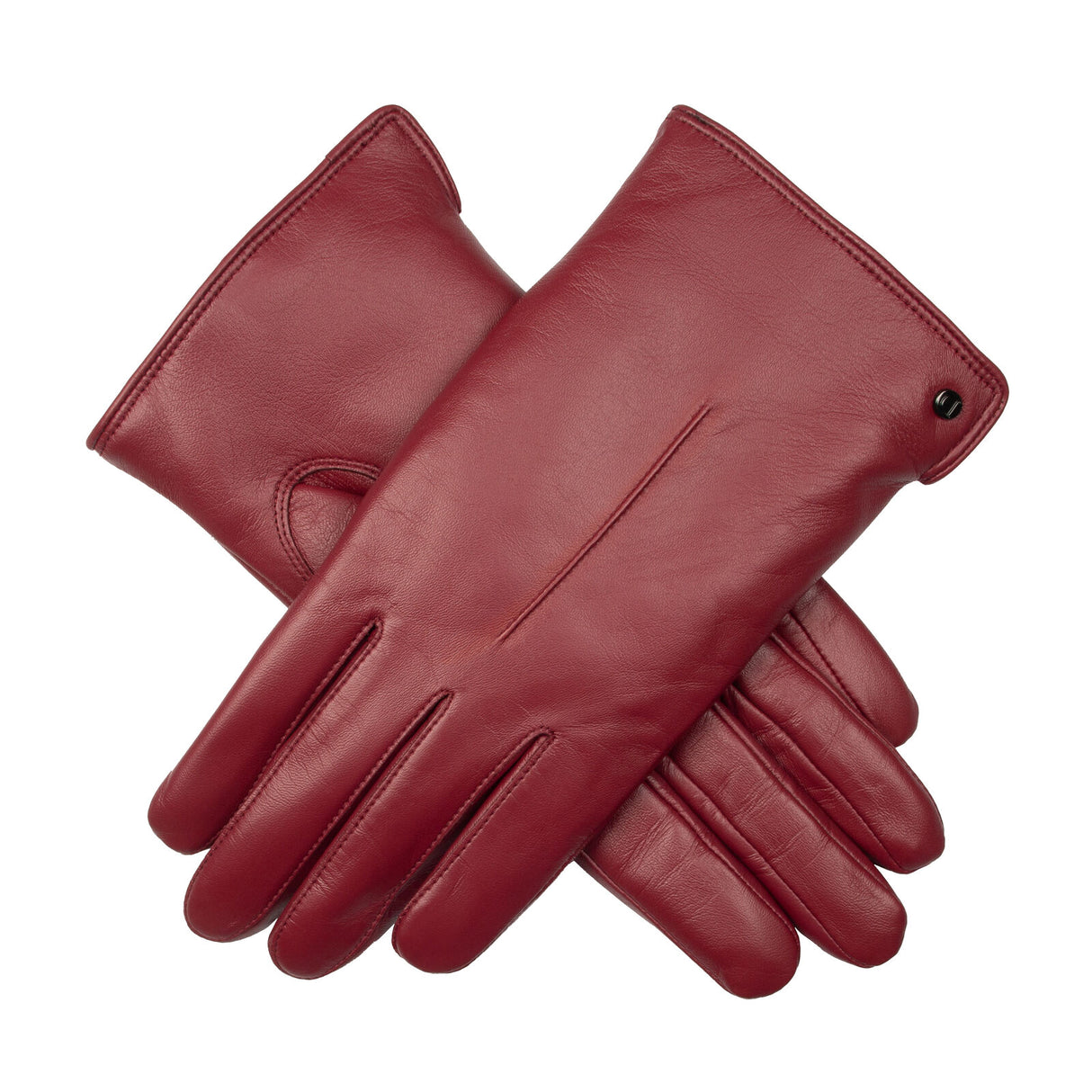 Dents Women’s Touchscreen Single-Point Faux Fur-Lined Leather Gloves - S