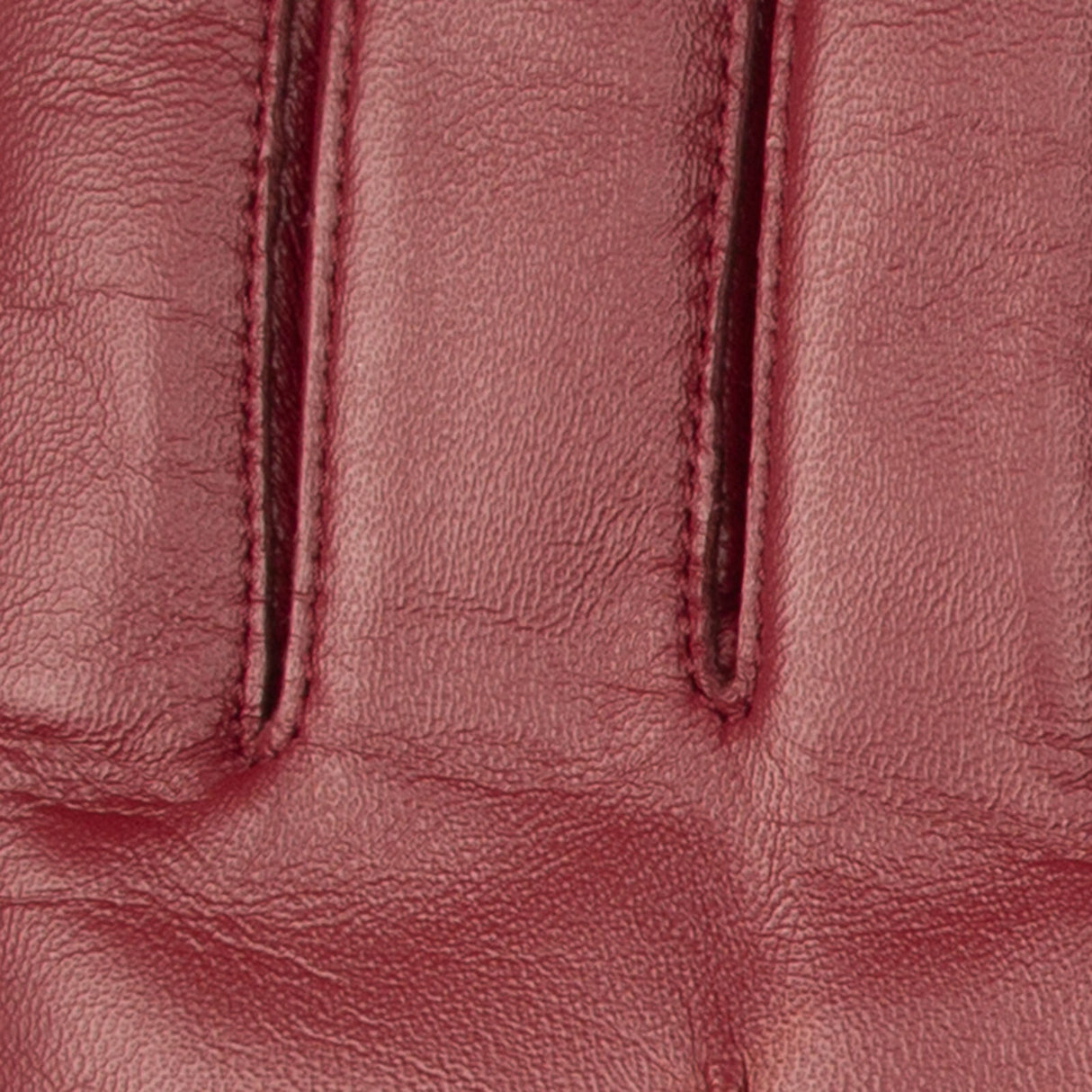 Dents Womens Touchscreen Single-Point Faux Fur-Lined Leather Gloves in Claret