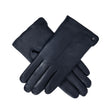 Dents Women’s Touchscreen Single-Point Faux Fur-Lined Leather Gloves - S