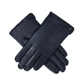Dents Women’s Touchscreen Single-Point Faux Fur-Lined Leather Gloves - S