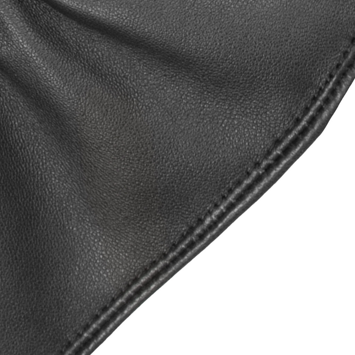 Dents Womens Touchscreen Water-Resistant Fur-Lined Leather Gloves w/ Buttons - Black
