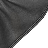 Dents Womens Touchscreen Water-Resistant Fur-Lined Leather Gloves w/ Buttons - Black