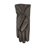 Dents Womens Touchscreen Water-Resistant Fur-Lined Leather Gloves w/ Buttons - Mocca