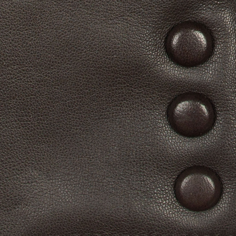 Dents Womens Touchscreen Water-Resistant Fur-Lined Leather Gloves w/ Buttons - Mocca