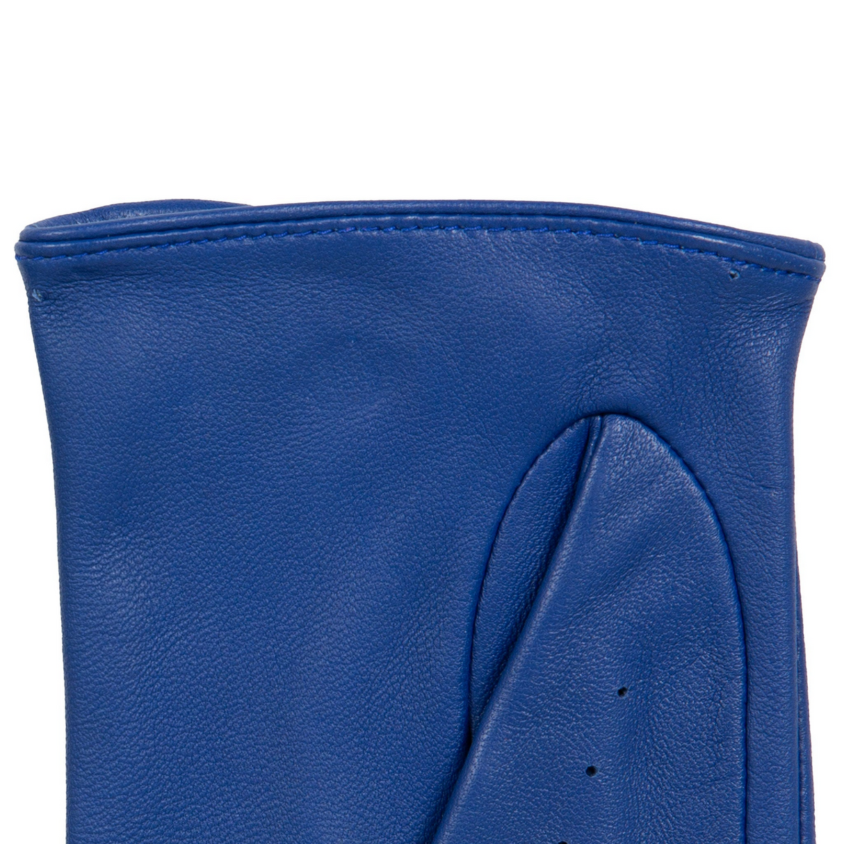Dents Womens Fingerless Unlined Leather Driving Gloves in Marine Blue