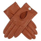 Dents Womens Leather Driving Gloves in Cognac